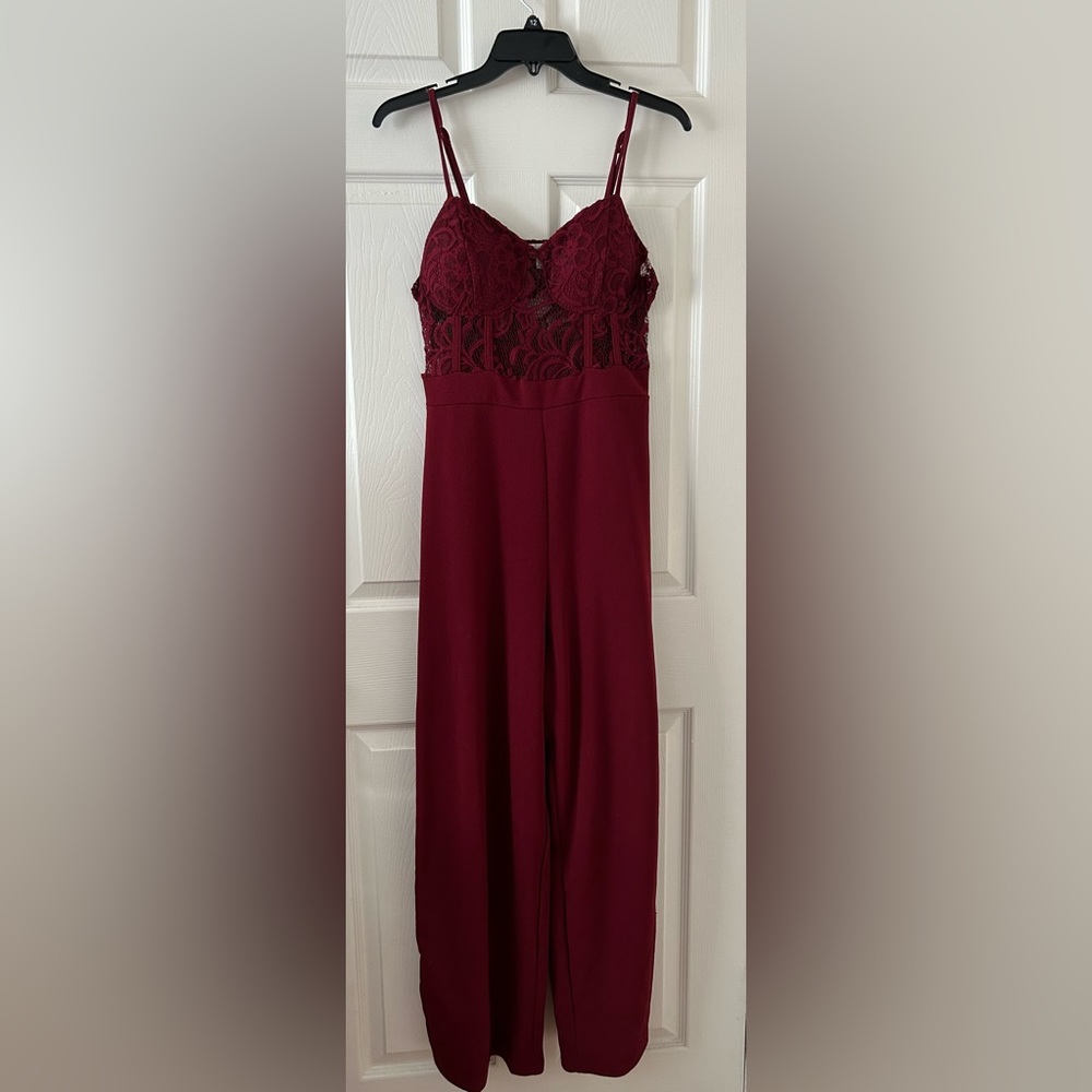 Almost Famous XL Women’s Red Formal Pant Jumpsuit